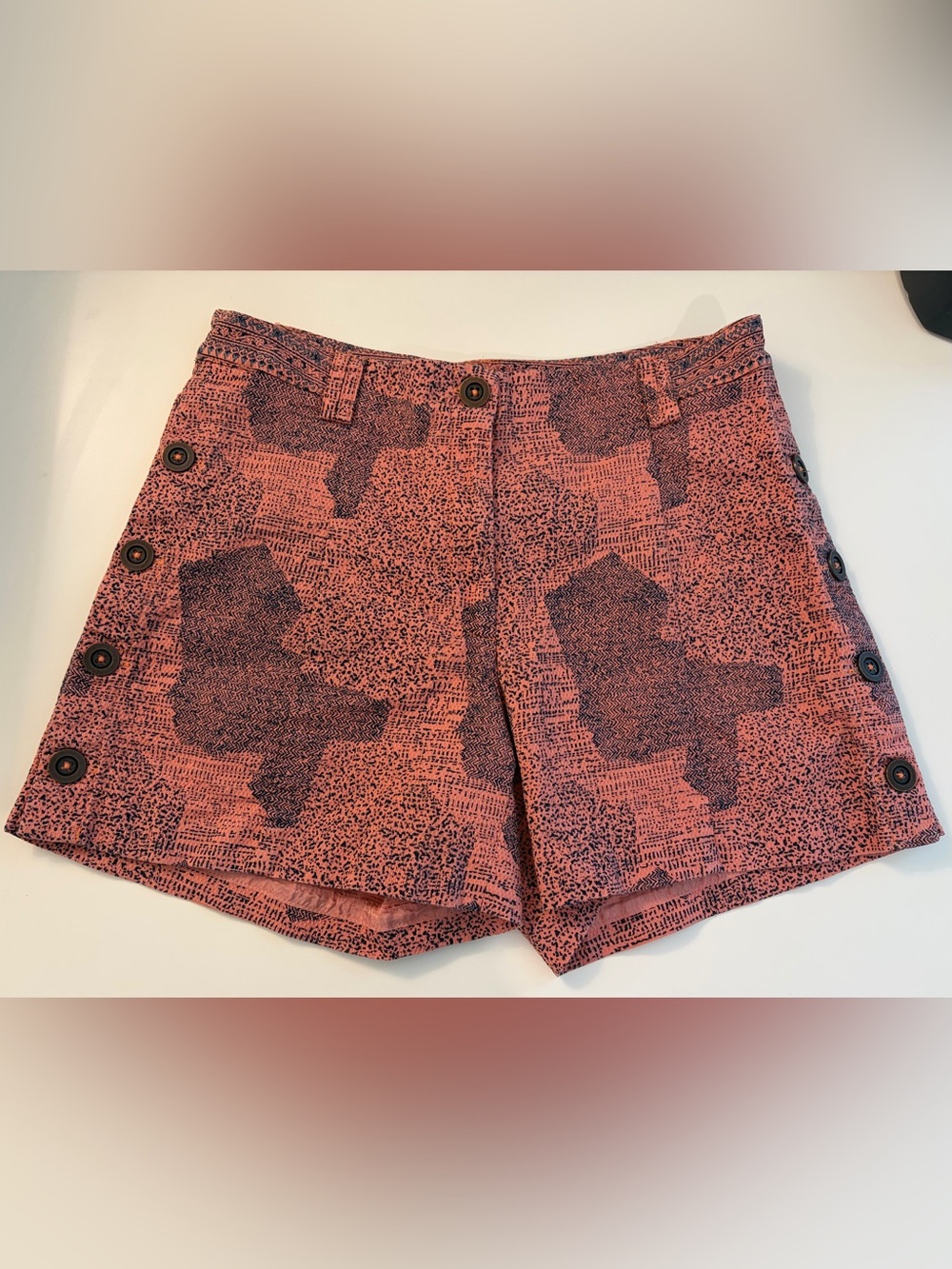 Anthropologie Cartonnier Cotton Stretch Shorts – Button Detail
